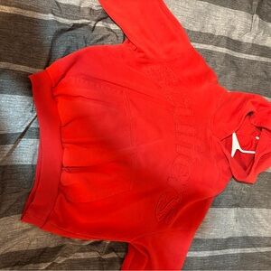 Red Scuffera Hoodie with Embroidered Logo! Brand new! Size M! fit male or female